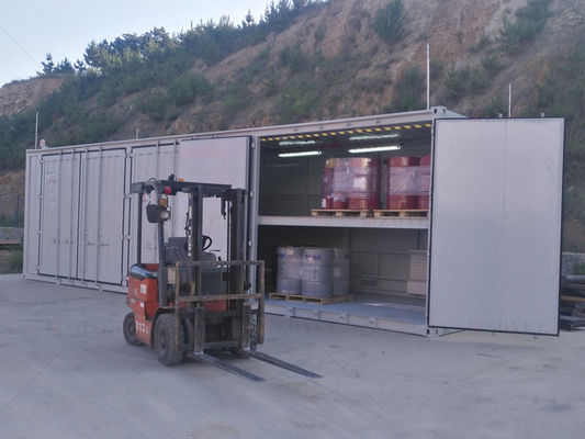 Contenitori di stoccaggio contenitori di merci metallici con porte di apertura laterale
