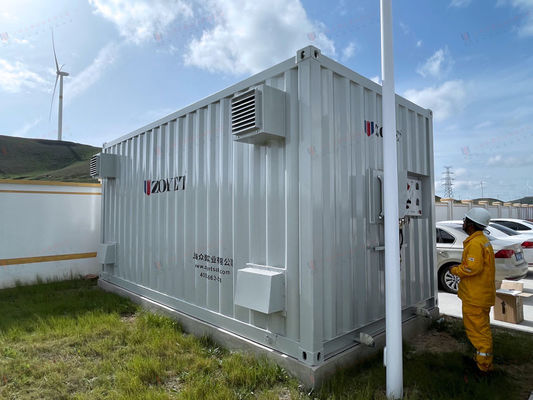Contenitore di energia solare grigio da 20 piedi Hc Contenitore a porta laterale aperta per lo stoccaggio dell'energia