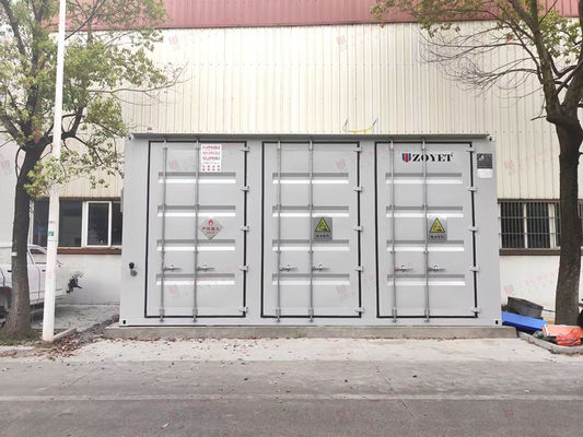 Contenitore di ricarica delle batterie all'aperto da 40 piedi con ricarica intelligente, monitoraggio in tempo reale dell'ambiente per la gestione delle batterie della flotta