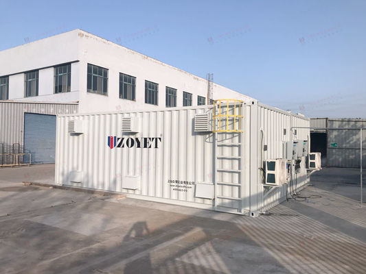 Container da 20 piedi per la ricarica di batterie per esterni ad uso intensivo con locale integrato per il test di batterie agli ioni di litio per batterie di grande capacità