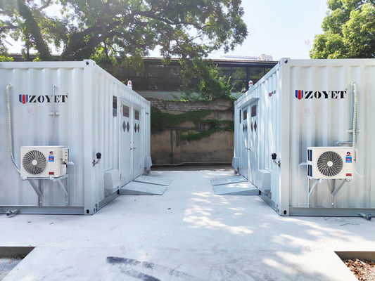 Container di ricarica per batterie da esterno impermeabile da 40 piedi per ambienti difficili