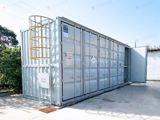 Contenitore di stoccaggio di bitume riscaldato ISO Standard da 20 ft con sistema di riscaldamento elettrico