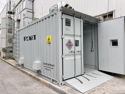 Container di spedizione in acciaio 40GP tipo Walk In con accessori personalizzati