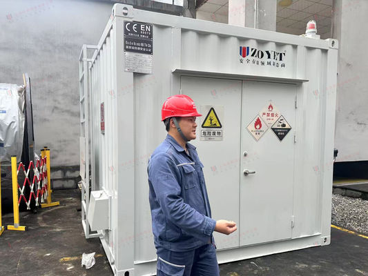 Contenitore di sostanze pericolose personalizzato per lo stoccaggio di sostanze chimiche con design a prova di fuoco